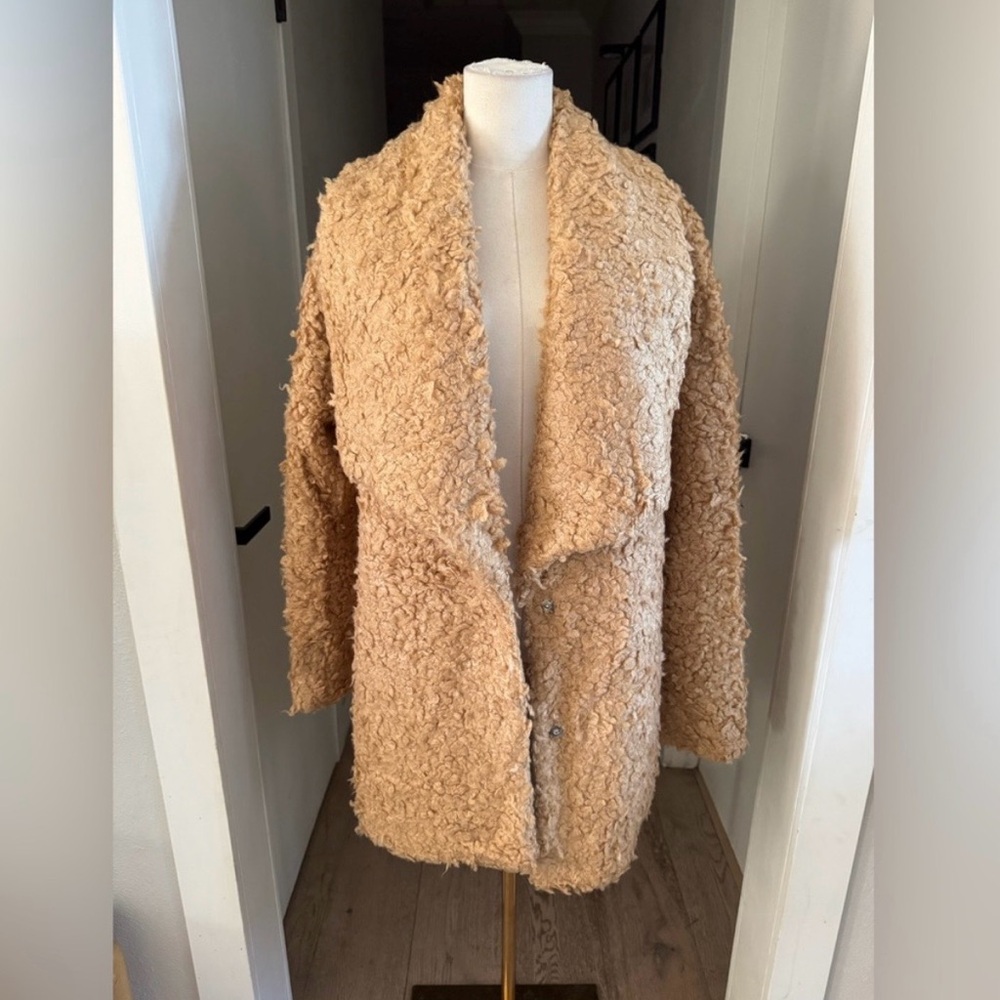 Moon River Tan Teddy Coat